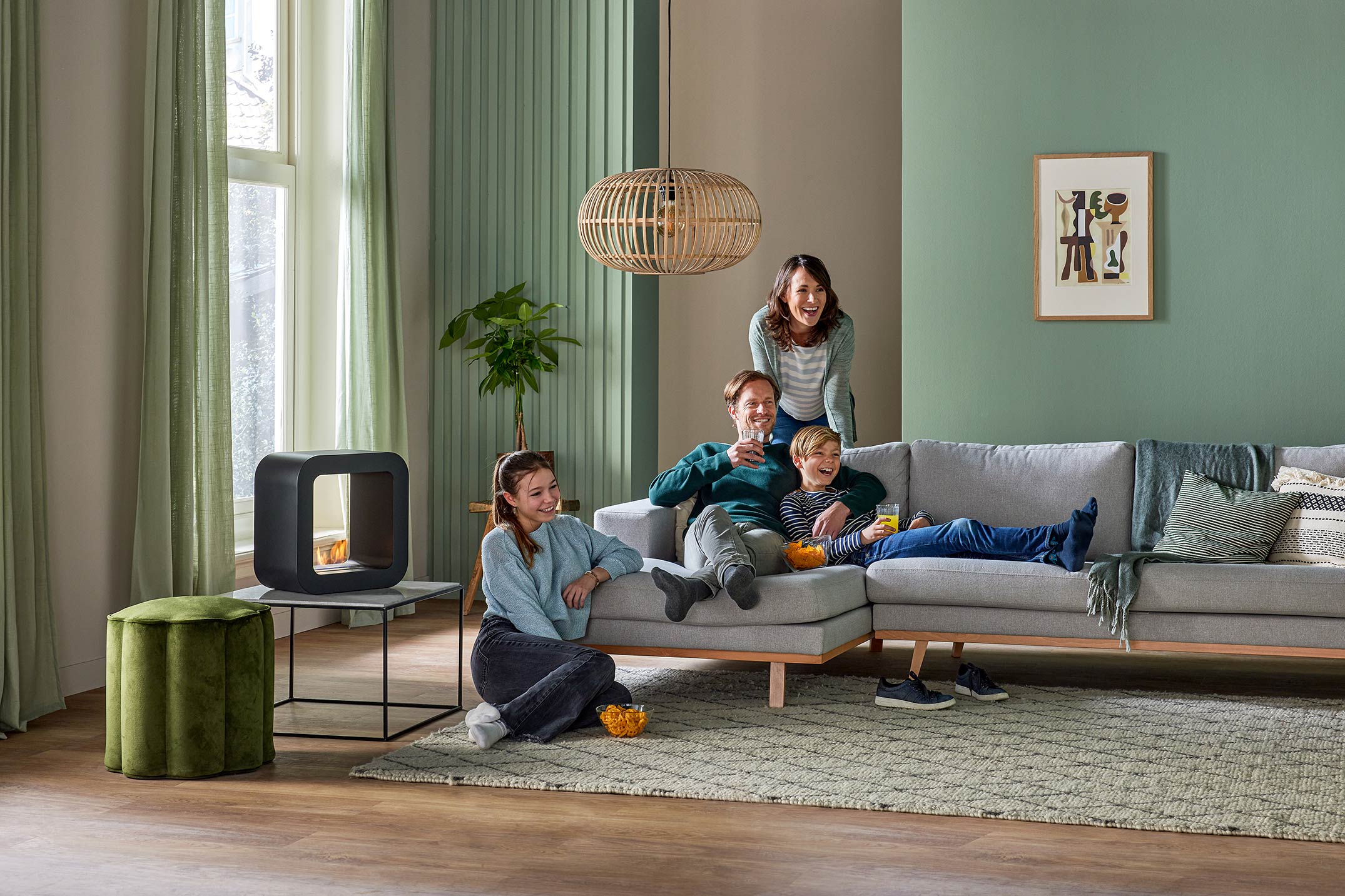 Decorative fireplace bio ethanol