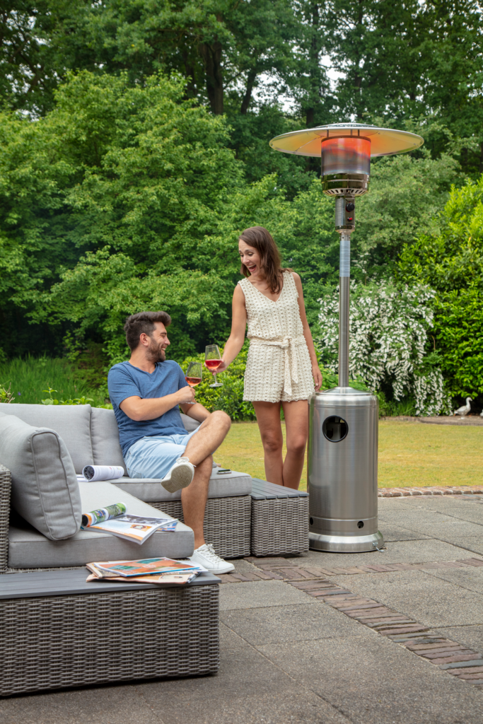 Gas patio heater 2in1 PGU 2013 inox/silver