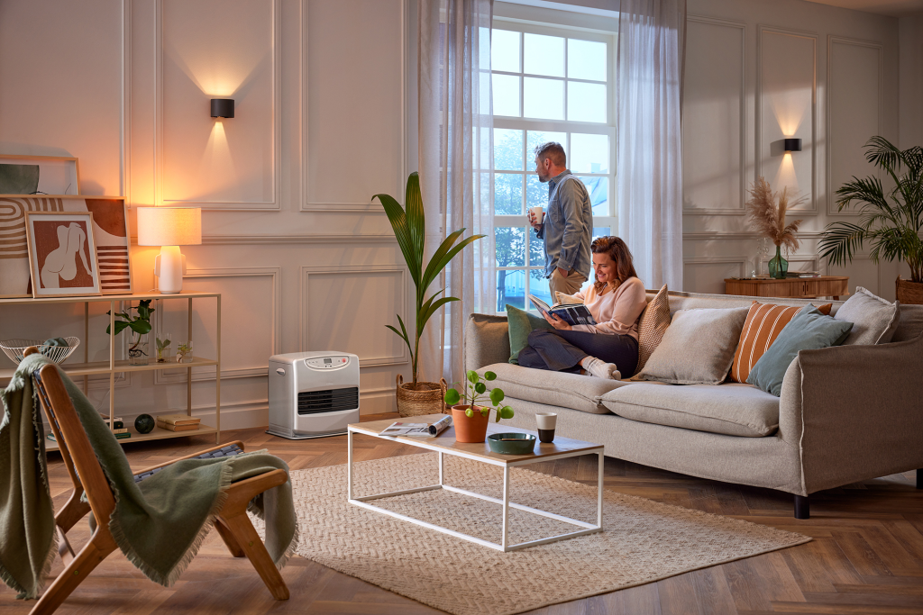 Paraffin laser heater SRE 8040 C silver