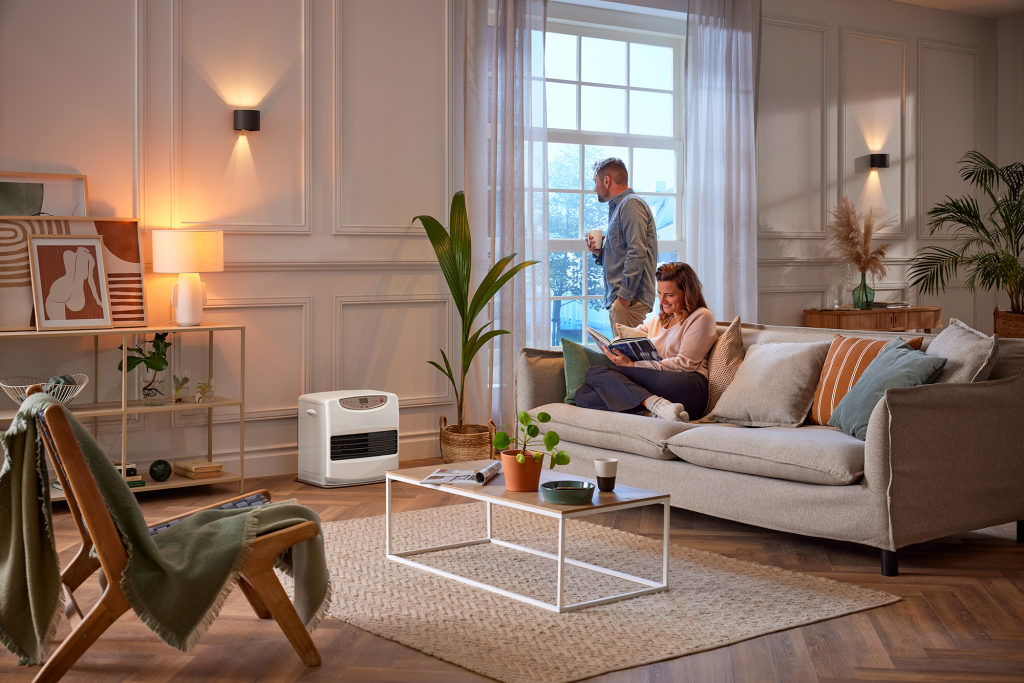 Paraffin laser heater SRE 9046 C-2 white/chocolate