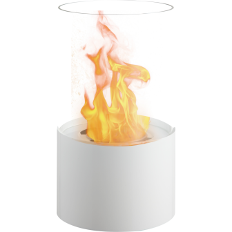 Decorative ethanol fireplace FFB 017 white/black