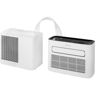 Mini split unit air conditioner with heating QsplitMini white/matt