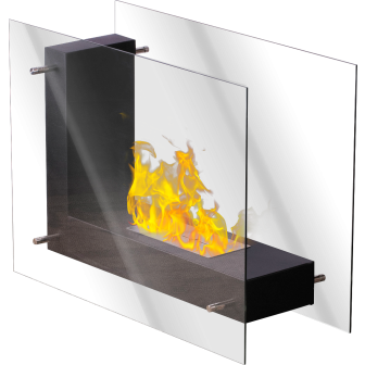 Decorative ethanol fireplace FFB 8060 black