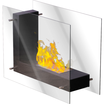 Decorative ethanol fireplace FFB 8060 black Decorative ethanol fireplace FFB 8060 black