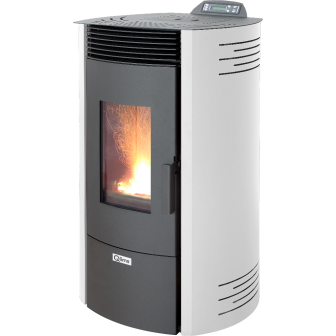 Pellet stove Ronda 88 SMART white/black