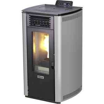 Pellet stove Fiorina 90-2 S-Line grey/black