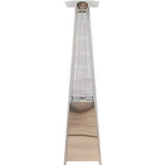 Gas patio heater 2-in-1 PGP 113 inox/silver