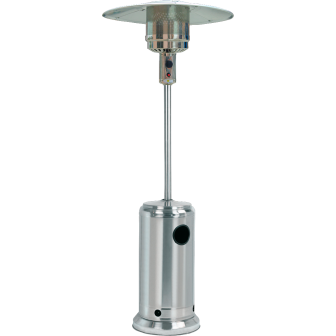 Gas patio heater 2-in-1 PGU 2013 inox/silver