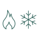 Heating and cooling modes