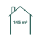 House volume 145 m3