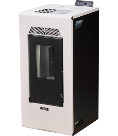 Pellet stove Fiorina 78 S-Line white/black main product photo