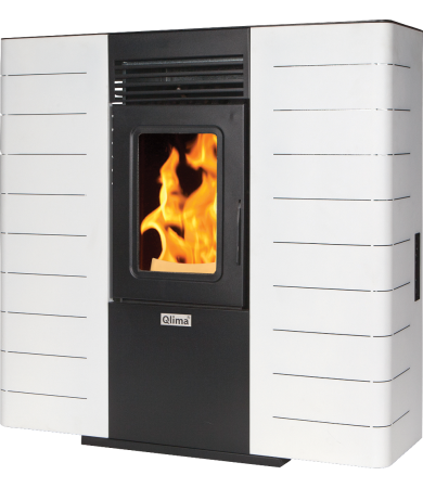 Pellet stove Diandra 60 S-Line white/black main product photo