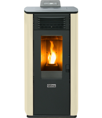 Pellet stove Fiorina 74-2 S-Line ivory/black