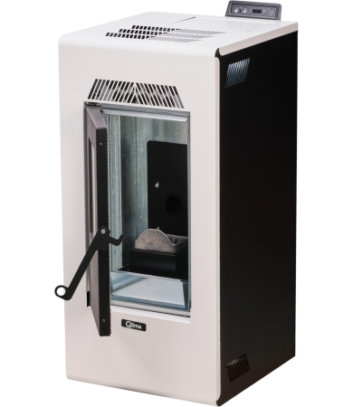 Pellet stove Fiorina 78 S-Line white/black