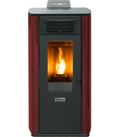 Pellet stove Fiorina 90-2 S-Line red/black