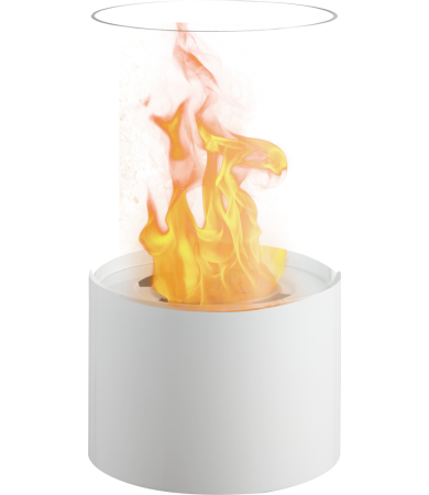 Decorative ethanol fireplace FFB 017 white/black