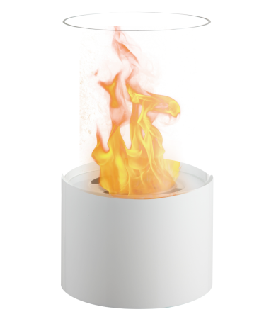Decorative ethanol fireplace FFB 017 white/black