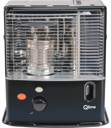 Qlima R 3224 X Black – 2.4 kW Portable Paraffin Wick Heater, 16.8