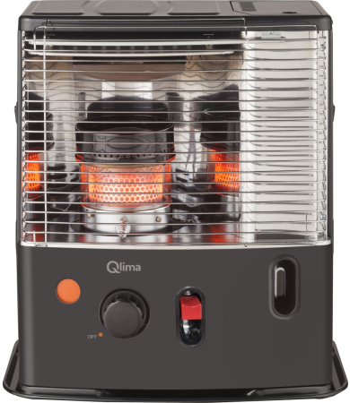 Qlima R 4224S TC‑2 Black – 2.4 kW Portable Paraffin Wick Heater