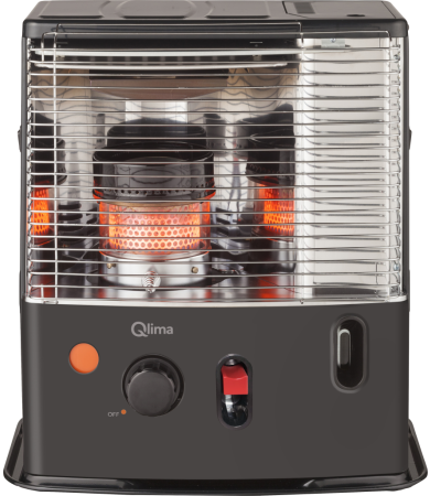 Qlima R 7224S C‑2 Black Kerosene Wick Heater – 2.4 kW Portable Heat