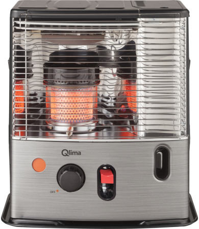 Qlima R 7227S TC‑2 Black/Stainless – 2.7 kW Paraffin Heater