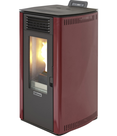 Pellet stove Fiorina 74-2 S-Line red/black