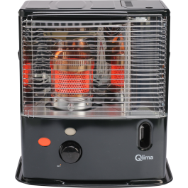 Qlima R 3224 X Black – 2.4 kW Portable Paraffin Wick Heater, 16.8