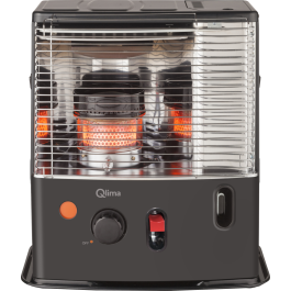Qlima R 7224S C‑2 Black Kerosene Wick Heater – 2.4 kW Portable Heat