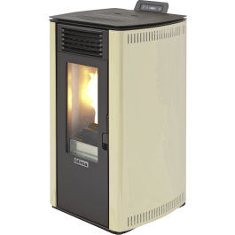 Pellet stove Fiorina 74-2 S-Line ivory/black