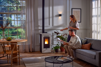 Pellet stove Fiorina 78 S-Line white