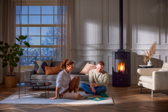Pellet stove Roma 88 SMART black