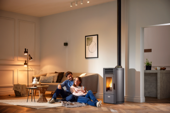 Pellet stove Viola 100-2 S-line black