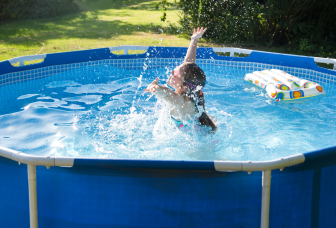 Swimming pool heat pump SPHP 130 blue/black